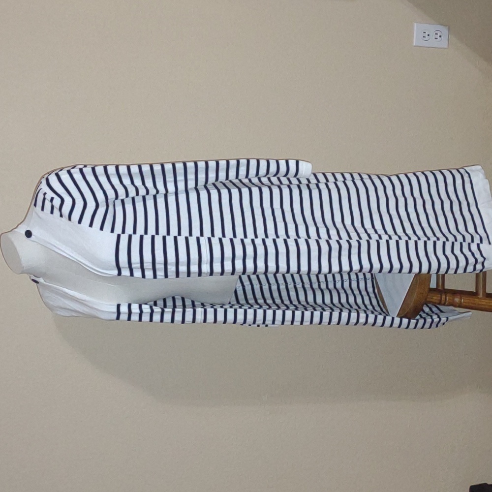 Cabi Victory Patchwork Stripe Duster/Cardigan Siz… - image 2